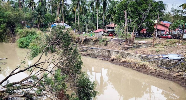 Many areas in Batangas, southern Luzon are still covered in fallen debris and floodwater due to Super Typhoon Goni (locally known as Rolly). — courtesy IOM