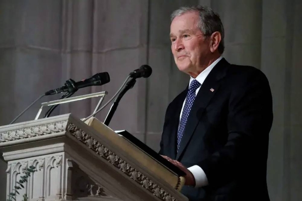 File photo of former President George W. Bush became the highest-profile Republican to congratulate President-elect Joe Biden on winning the US presidential election.