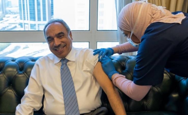 A number of ministers in Bahrain received on Tuesday shots of the coronavirus vaccine as part of their keenness to support the national efforts aimed at confronting the pandemic and limiting its spread. — BNA photos