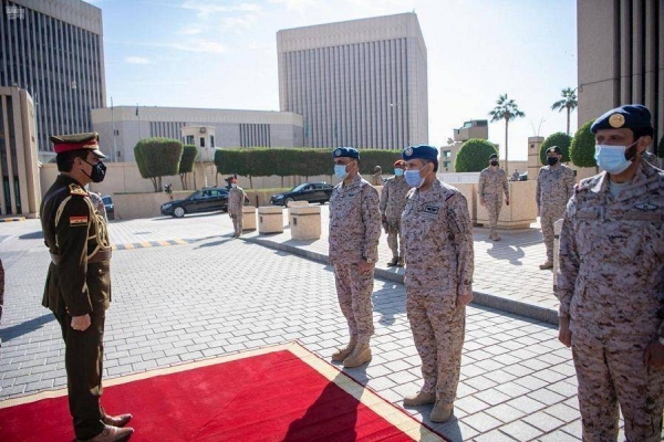 Saudi Arabia’s Chief of the General Staff Lt. Gen. Fayyad bin Hamid Al-Ruwaili met here on Wednesday with Chief of Staff of Iraqi Army Lt. Gen. Abdul Amir Yarallah. — SPA photos