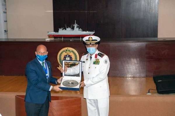 The Royal Saudi Naval Forces celebrated the ceremonial launching into water of a corvette Avanti 2200 type, the second ship within the project of Sarawat.