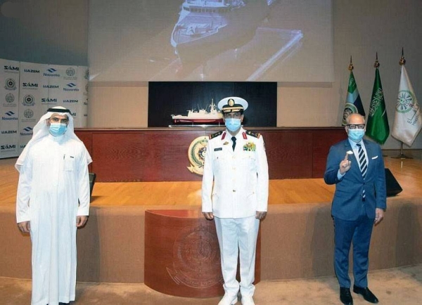 The Royal Saudi Naval Forces celebrated the ceremonial launching into water of a corvette Avanti 2200 type, the second ship within the project of Sarawat.