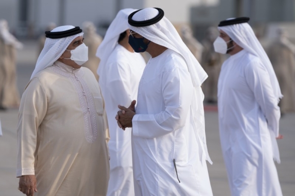 Bahrain's King Hamad bin Isa Al Khalifa arrived in the United Arab Emirates on Tuesday. He is accompanied by Sheikh Nasser bin Hamad Al Khalifa, the king’s representative for humanitarian works and youth affairs. — Courtesy photos