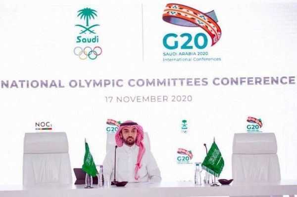 Prince Abdulaziz Bin Turki Al-Faisal, minister of sports and president of the Saudi Arabian Olympic Committee.