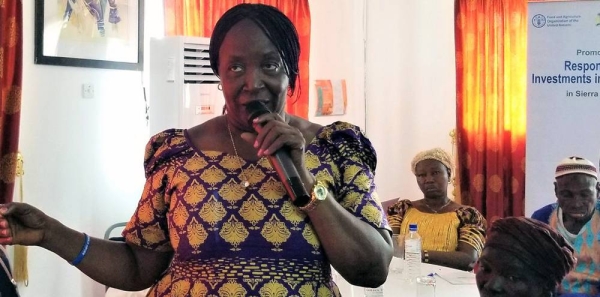 
Women farmers in Sierra Leone are being encouraged to take on leadership roles in peacebuilding. — courtesy FAO/Momodu Deen Swarray