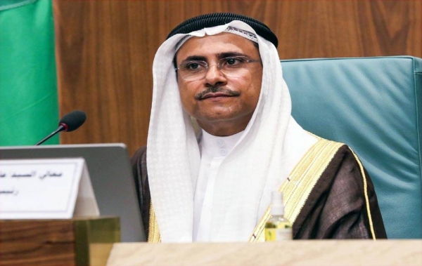 Arab Parliament Speaker Adel Bin Abdulrahman Al-Aosumi.