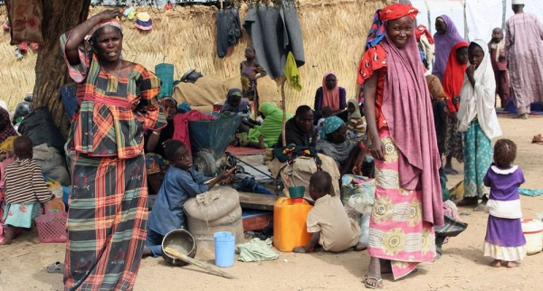 
Internally displaced persons at a camp in Maiduguri, in Borno state, northern Nigeria. — courtesy OCHA/Leni Kinzli