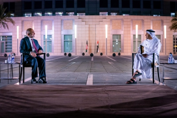 Foreign Minister of the United Arab Emirates held talks on Monday with Afghan counterpart Mohammad Haneef Atmar. — WAM photo