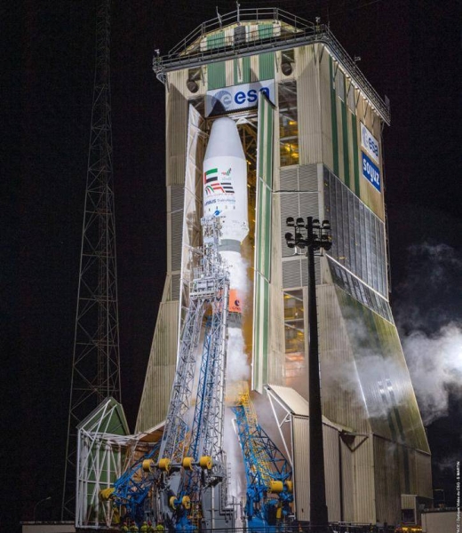 To mark its 49th National Day, the UAE launched the satellite Falcon Eye into space from the French Guiana Space Centre, in South America, at 5:33 a.m. UAE time (01:33 GMT). — WAM photos