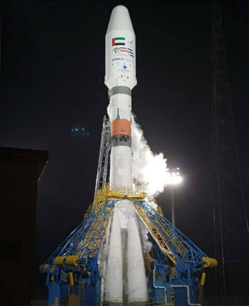 To mark its 49th National Day, the UAE launched the satellite Falcon Eye into space from the French Guiana Space Centre, in South America, at 5:33 a.m. UAE time (01:33 GMT). — WAM photos