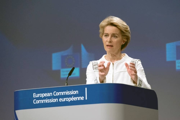 European Commission President Ursula von der Leyen makes a statement in the file photo. — courtesy European Commission