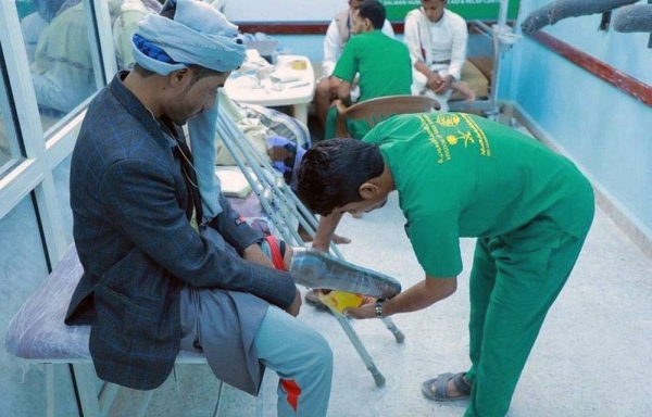 The KSrelief-backed Project of the Prosthetics Center in Marib Governorate, Yemen has provided various medical services to the Yemeni people who lost limbs.