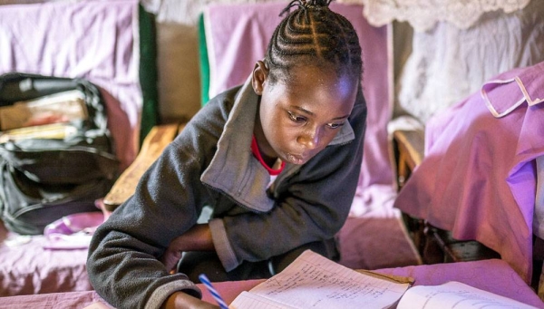 Six-year-old Ugyen Jigme Yoedzer from Bhutan says his teacher has been a source of inspiration during the COVID-19 lockdown. — courtesy UNICEF