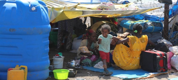 Border crossing/Hamdayet Reception Center, 17 November 2020. In the first two weeks of conflict in the Tigray region of Ethiopia more than 30,000 people fled for safety across the Sudaneses border. — Courtesy photo