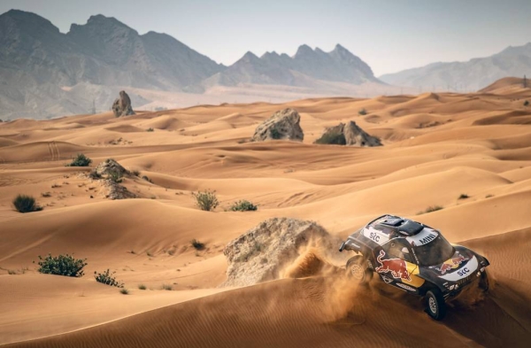 Nasser Al-Attiyah performs during SS4 of Rally Andalucia in Villamartin, Spain on Oct. 10, 2020. — courtesy Kin Marcin/Red Bull Content Pool 