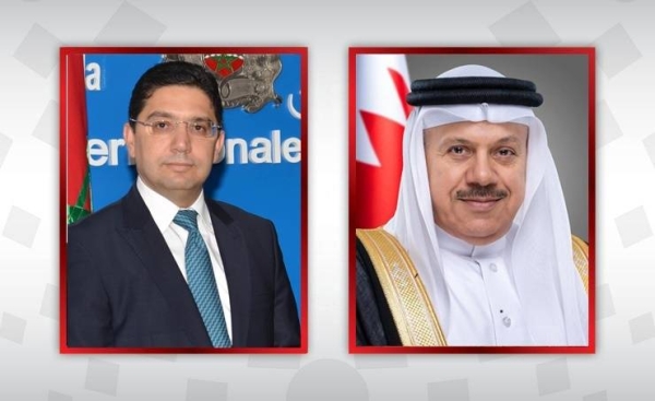 Bahrain's Minister of Foreign Affairs Dr. Abdullatif bin Rashid Al-Zayani held telephone talks on Friday with his Moroccan counterpart Nasser Bourita. — BNA photo