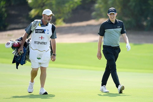 Patrick Reed of US prepares to tee off the 1st hole during Day Two of the DP World Tour Championship at Jumeirah Golf Estates on Dec. 11, 2020 in Dubai, United Arab Emirates. (Photo by Andrew Redington)