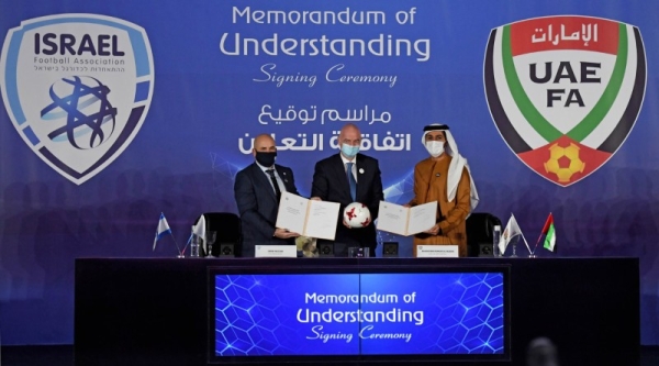 The United Arab Emirates and Israeli football associations signed on Monday a memorandum of understanding in a ceremony held at the FA’s headquarters in Dubai. — WAM photos
