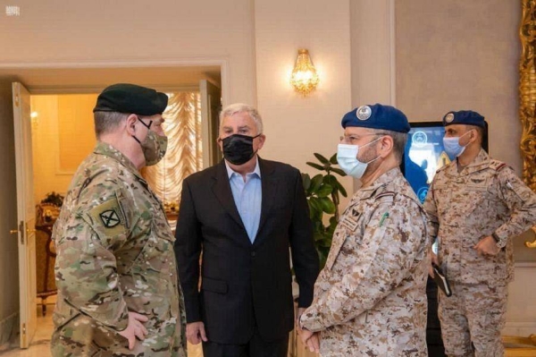 Saudi Arabia’s Chief of General Staff Gen. Fayyadh Al-Ruwaili received here on Wednesday Chairman of the US Joint Chiefs of StaffGen. Mark A. Milley and his accompanying delegation. — SPA photos