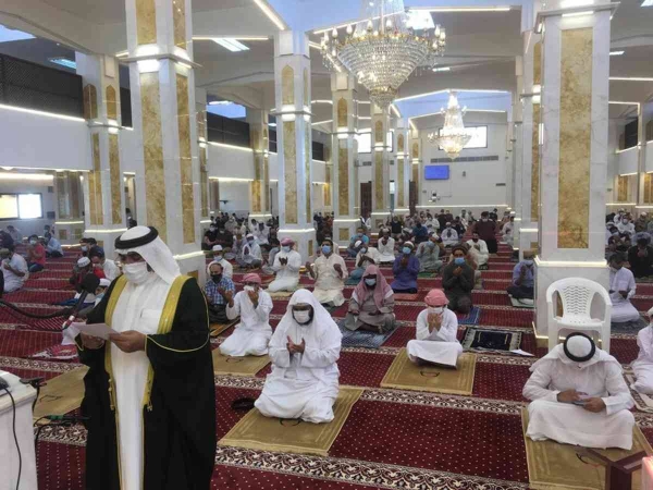 The special prayer was performed in all mosques ten minutes before the call (Azan) to Friday prayer. — WAM photo