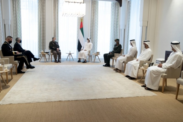 Abu Dhabi’s crown prince holds
talks with top US military official