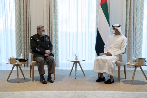 Abu Dhabi’s crown prince holds
talks with top US military official
