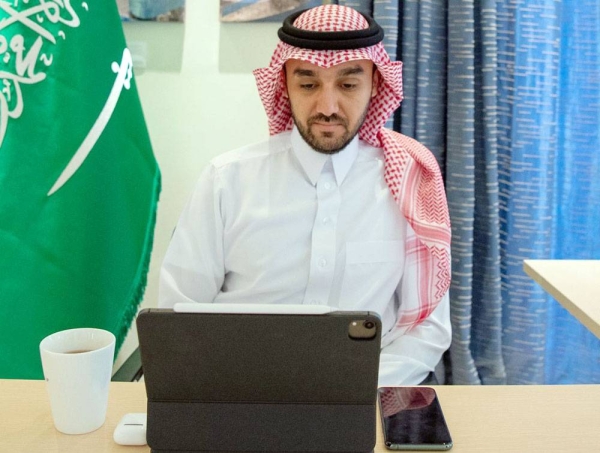 Minister of Sports Prince Abdulaziz Bin Turki Al-Faisal, chairman of the Saudi Arabian Olympic Committee (SAOC).