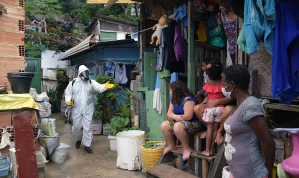 As many as 76.7 million (76,712,022) people have been reported to be infected by the novel coronavirus globally and 1,693,749 have died. Photo shows precautionary measures being taken in Brazil.