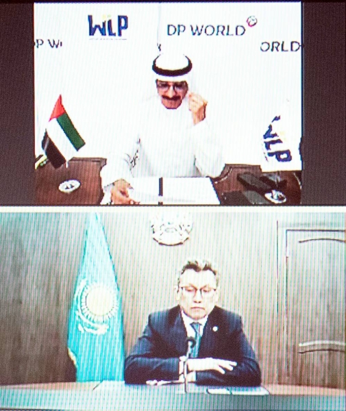 Kazakhstan Minister of Trade and Integration Bakhyt Sultanov and Sultan Ahmed Bin Sulayem, chairman of Dubai's Ports, Customs and Free Zone Corporation, signed a Memorandum of Understanding.