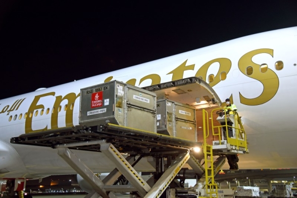  Emirates SkyCargo has notched yet another milestone by flying in COVID-19 vaccines manufactured by Pfizer-BioNTech to the UAE for the first time for the Dubai Health Authority (DHA). — WAM photos