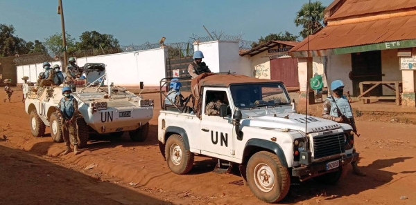 An official processes voter ID cards, ahead of the 27 December general elections in the Central African Republic. — courtesy MINUSCA/Hervé Serefio