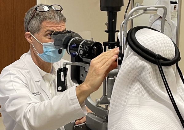 Surgeons at Cleveland Clinic Abu Dhabi, part of Mubadala’s network of healthcare providers, have performed the UAE’s first artificial cornea transplant in an effort to restore a patient’s eyesight. — WAM photos