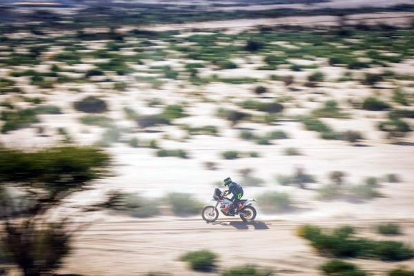 Contestants put their vehicles through its paces during the first stage of the Dakar Rally 2021 from Jeddah to Bisha.