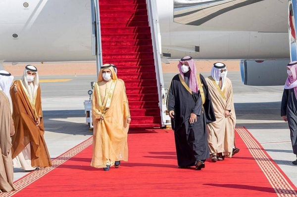 Crown Prince Muhammad Bin Salman, deputy prime minister and minister of defense, welcomes GCC leaders and their accompanying delegation to Saudi Arabia.