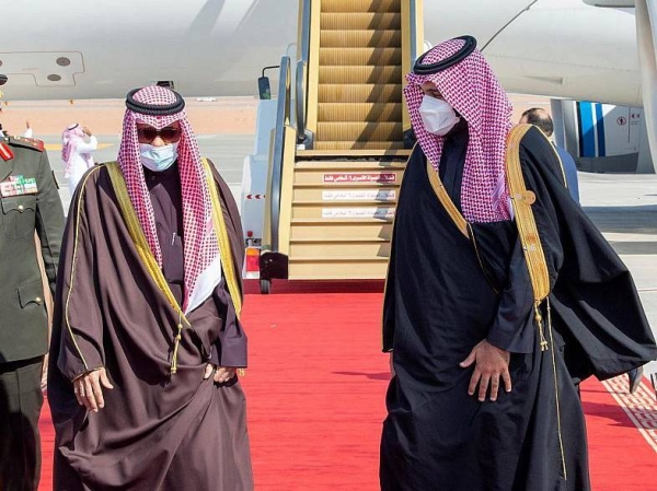 Crown Prince Muhammad Bin Salman, deputy prime minister and minister of defense, welcomes GCC leaders and their accompanying delegation to Saudi Arabia.