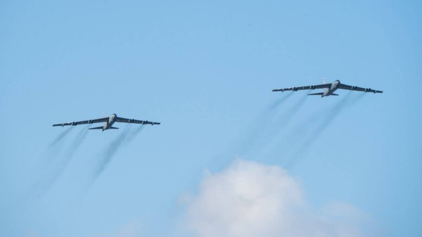 The US military flew two B-52 bombers to the Middle East on Thursday from their base in the United States — the fourth such deployment and show of force by the US Air Force aimed at sending a message to Iran in the past two months. — Courtesy photo