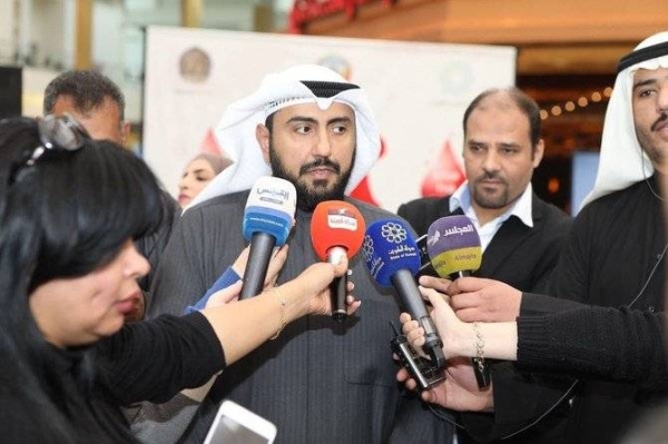 Kuwaiti Health Minister Sheikh Basel Al-Sabah addresses the media in this file picture. — KUNA photo