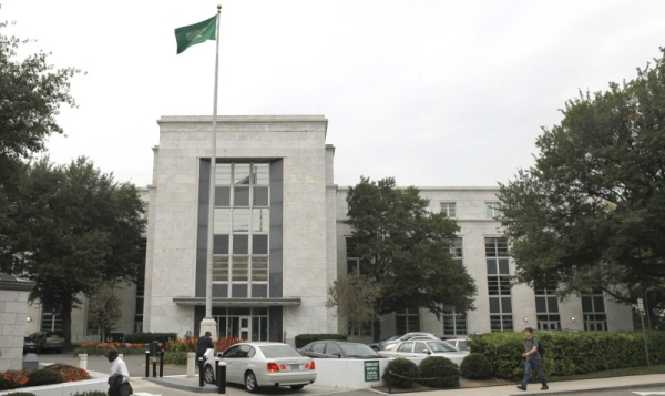 File photo of the Saudi Embassy in Washington.