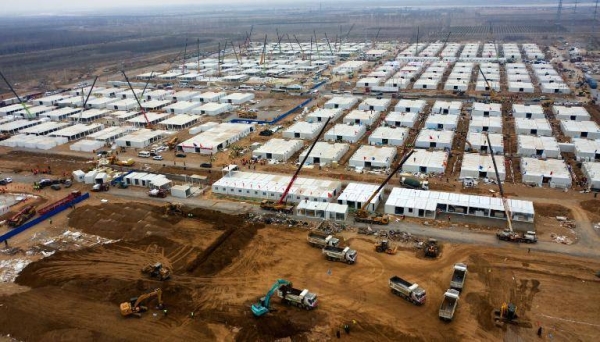 China is rushing to build a massive quarantine camp that can house more than 4,000 people, after an outbreak of COVID-19 this month that has left tens of millions of people under strict lockdown. — Courtesy photo