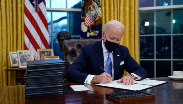 New US President Joe Biden signed 17 executive moves just hours after his inauguration on Wednesday, moving faster and more aggressively to dismantle his predecessor's legacy than any other modern president. — Courtesy photo
