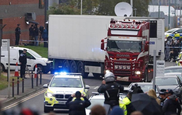 Four members of a people-smuggling gang have been jailed for a total of 78 years over the deaths of 39 Vietnamese migrants, whose bodies were found in the back of a refrigerated lorry in the United Kingdom. — Courtesy photo