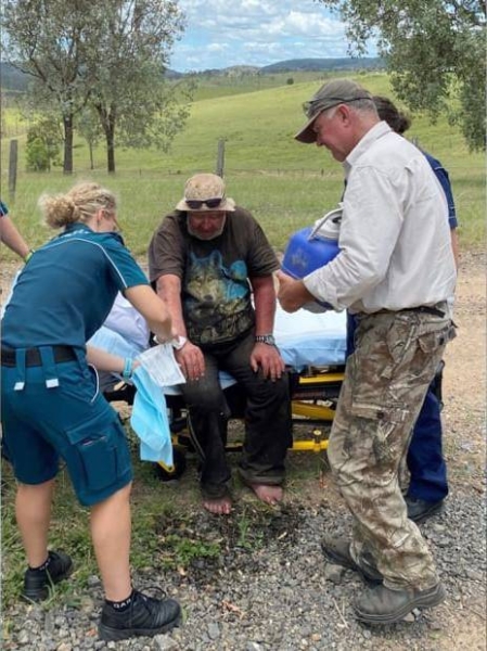 A man who was missing for two and a half weeks in the Australian bush has been found alive after surviving on mushrooms and dam water, police say. — Courtesy photo
