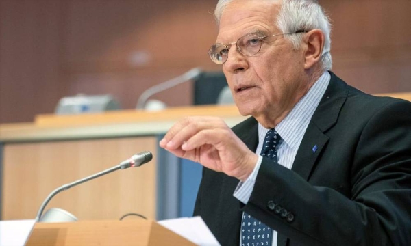 Josep Borrell, the EU's High representative, said upon arrival at the summit in Brussels on Monday morning that Russia is first on the agenda but did not mention possible sanctions. — courtesy EC