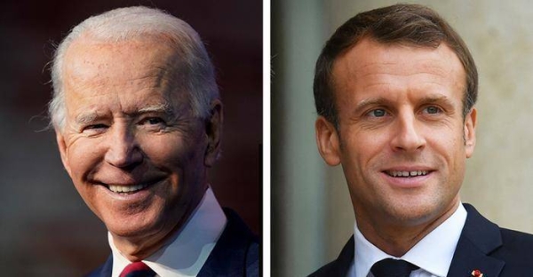 US President Joe Biden and French President Emmanuel Macron pledged to 