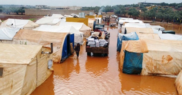 Floods inundated IDP camps in north-west Syria in January 2021. — courtesy UNOCHA