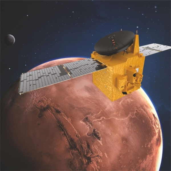 The United Arab Emirates Mars Mission (EMM), the first interplanetary mission undertaken by an Arab nation, made a major milestone for the mission as the Hope Probe reached its Mars Orbit Insertion, MOI, on Tuesday evening at 7:42 p.m. UAE local time, completing its 7-month journey to Mars. — WAM photo