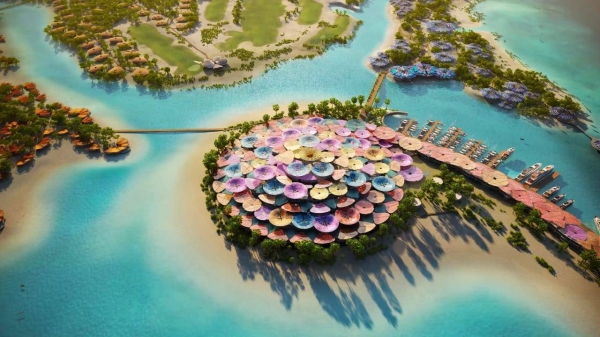 Crown Prince unveils ‘Coral Bloom,’ stunning 
nature-inspired designs for Red Sea Project