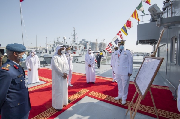 The United Arab Emirates has inaugurated a multi-mission vessel, marking its joining the country's existing naval fleet. — WAM photos