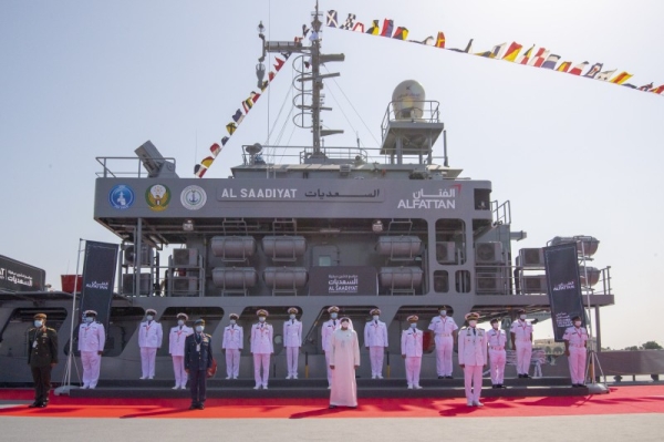 The United Arab Emirates has inaugurated a multi-mission vessel, marking its joining the country's existing naval fleet. — WAM photos