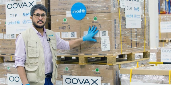 UNICEF has begun shipping syringes for the global rollout of COVID-19 vaccines under COVAX. — courtesy UNICEF/Charles Asamoah
